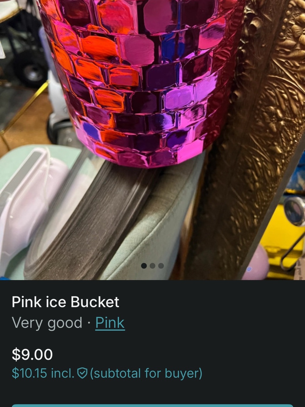 Pink Mosaic Ice Bucket - Unbranded